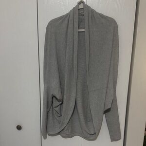 White Crow Women's Soft Gray Open Cardigan